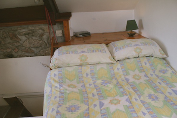 The Loft bedhead & shelf from foot