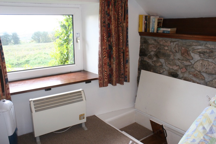 The Loft bedroom window and stairs