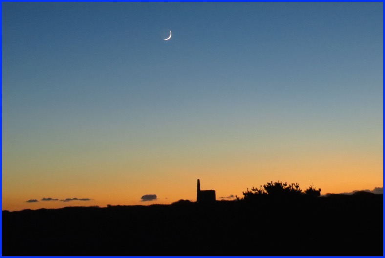 Greenburrow sunset with Moon