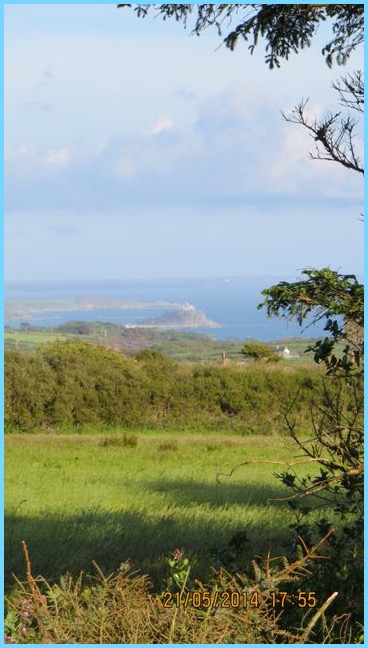 View of St Michael's Mount from The Cabin loo