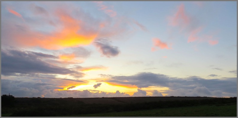 Moorland sky at dusk